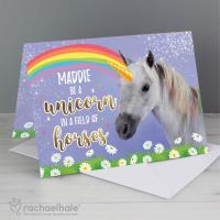 Personalised Rachael Hale Unicorn Card Extra Image 3 Preview